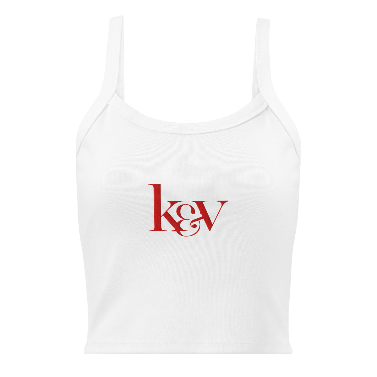 The Mina Tank - White & Red – Koy & Victoria Inc.